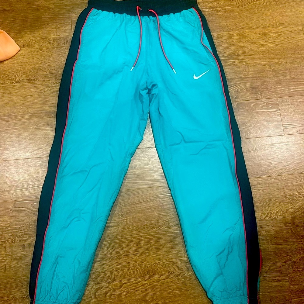 Nike Teal and Black Track Pants